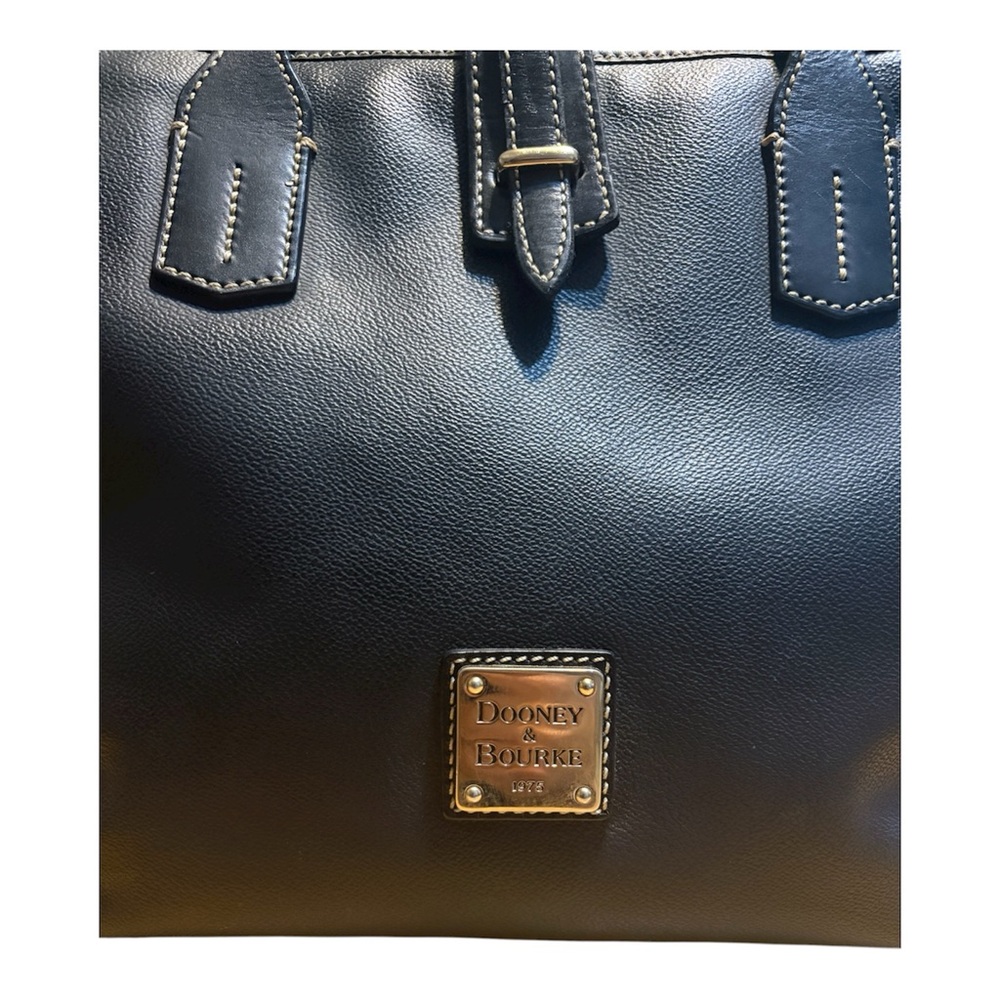 Dooney & Bourke Black Leather Tote - Picture 5 of 12